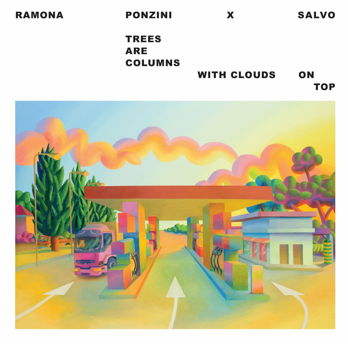 Ramona Ponzini x Salvo - Trees are columns with clouds on top | Artribune