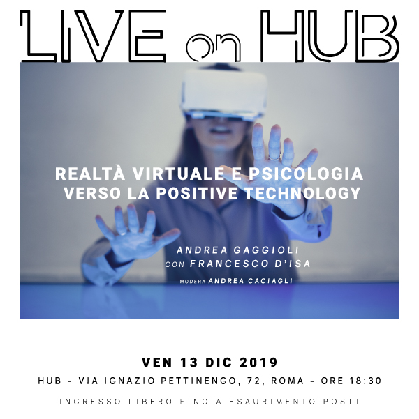 Live on HUB - Realtà Virtuale e Psicologia