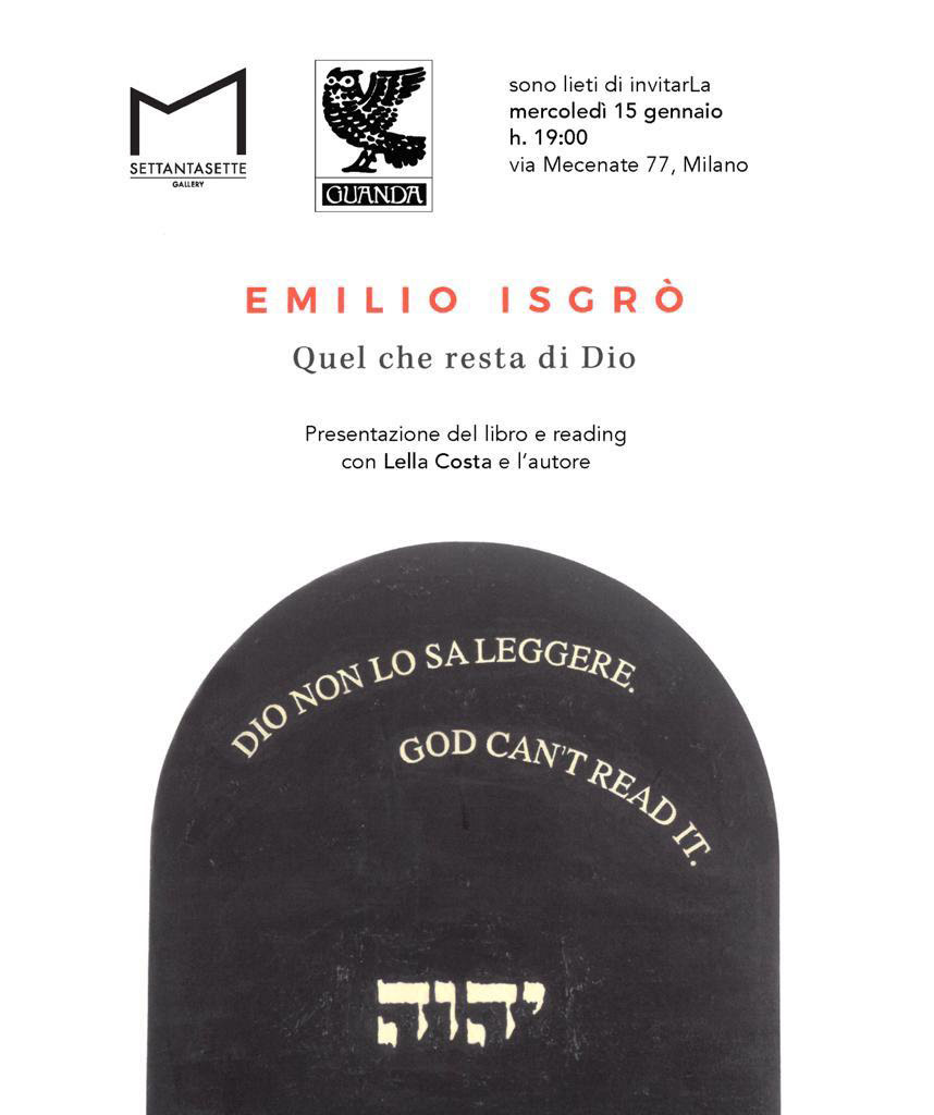 Emilio Isgrò - Quel che resta di Dio