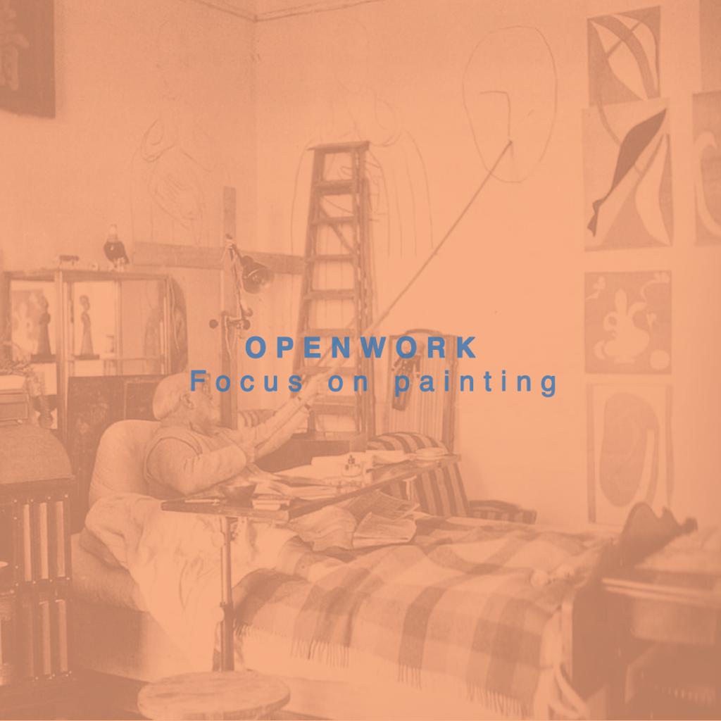 Openwork focus on painting
