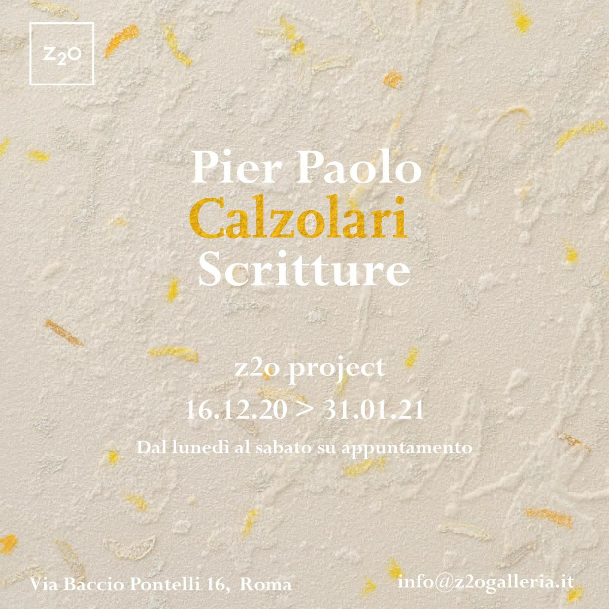 Pier Paolo Calzolari – Scritture