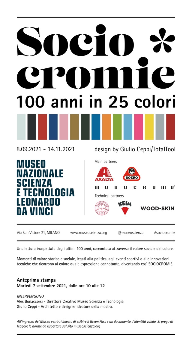 Sociocromie: 100 anni in 25 colori