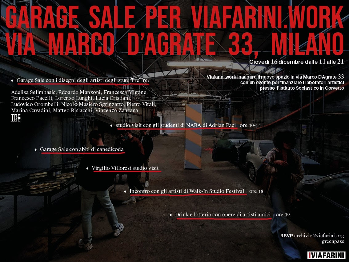 Garage Sale per Viafarini.work