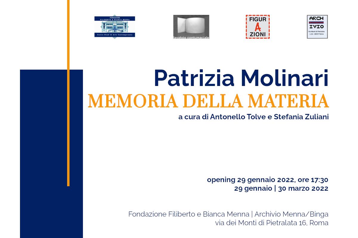 Patrizia Molinari – Memoria della materia