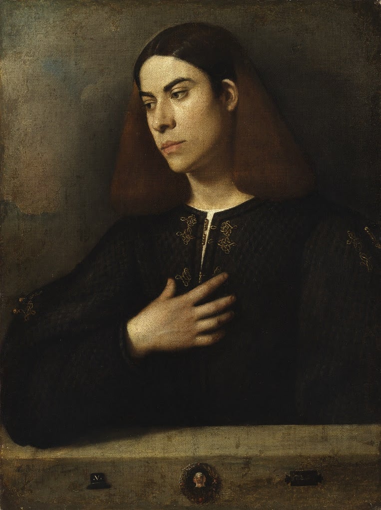 Giorgione - il Ritratto di giovane di Budapest