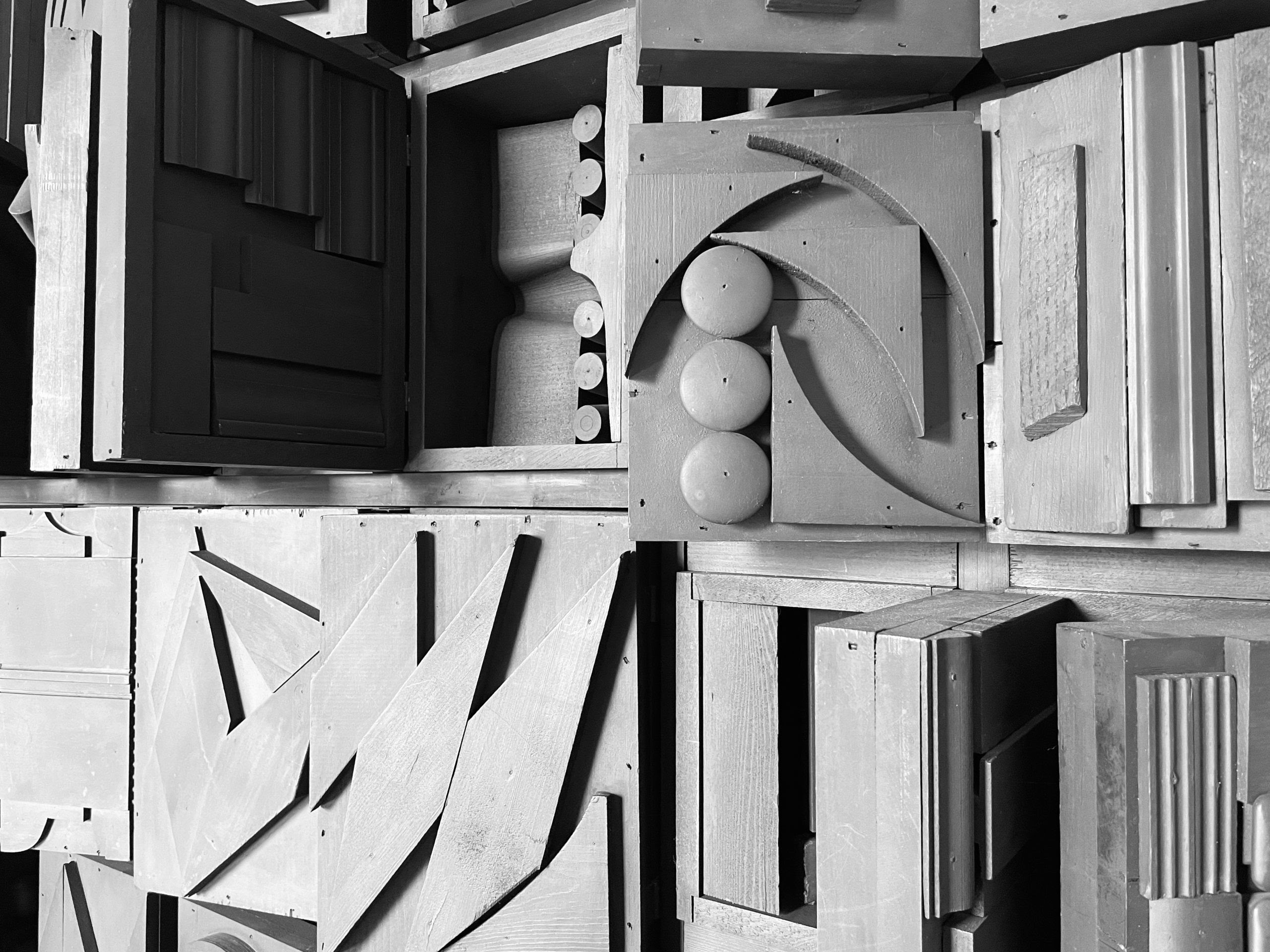 Louise Nevelson – Black Secret Wall