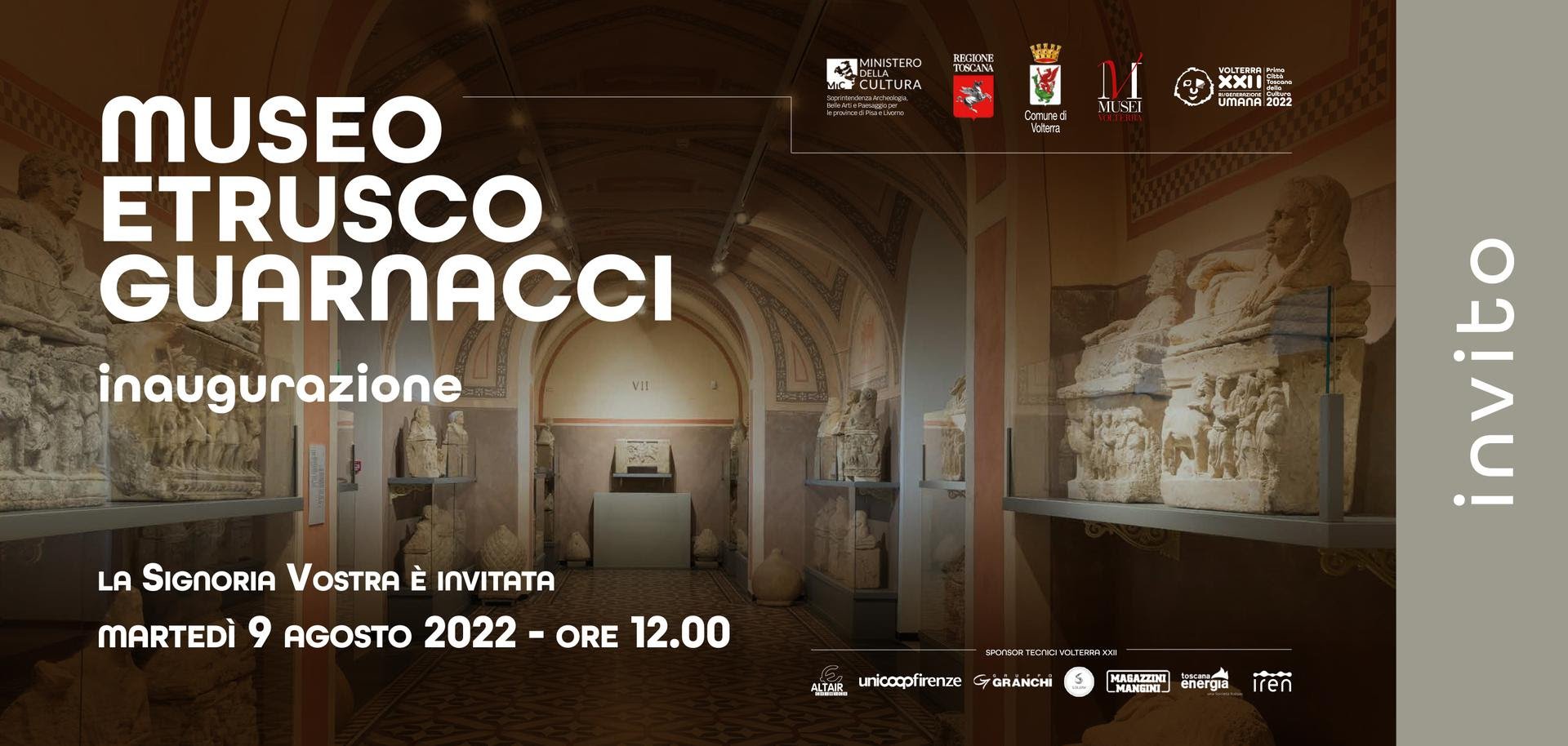 Inaugurazione Museo Etrusco Guarnacci di Volterra