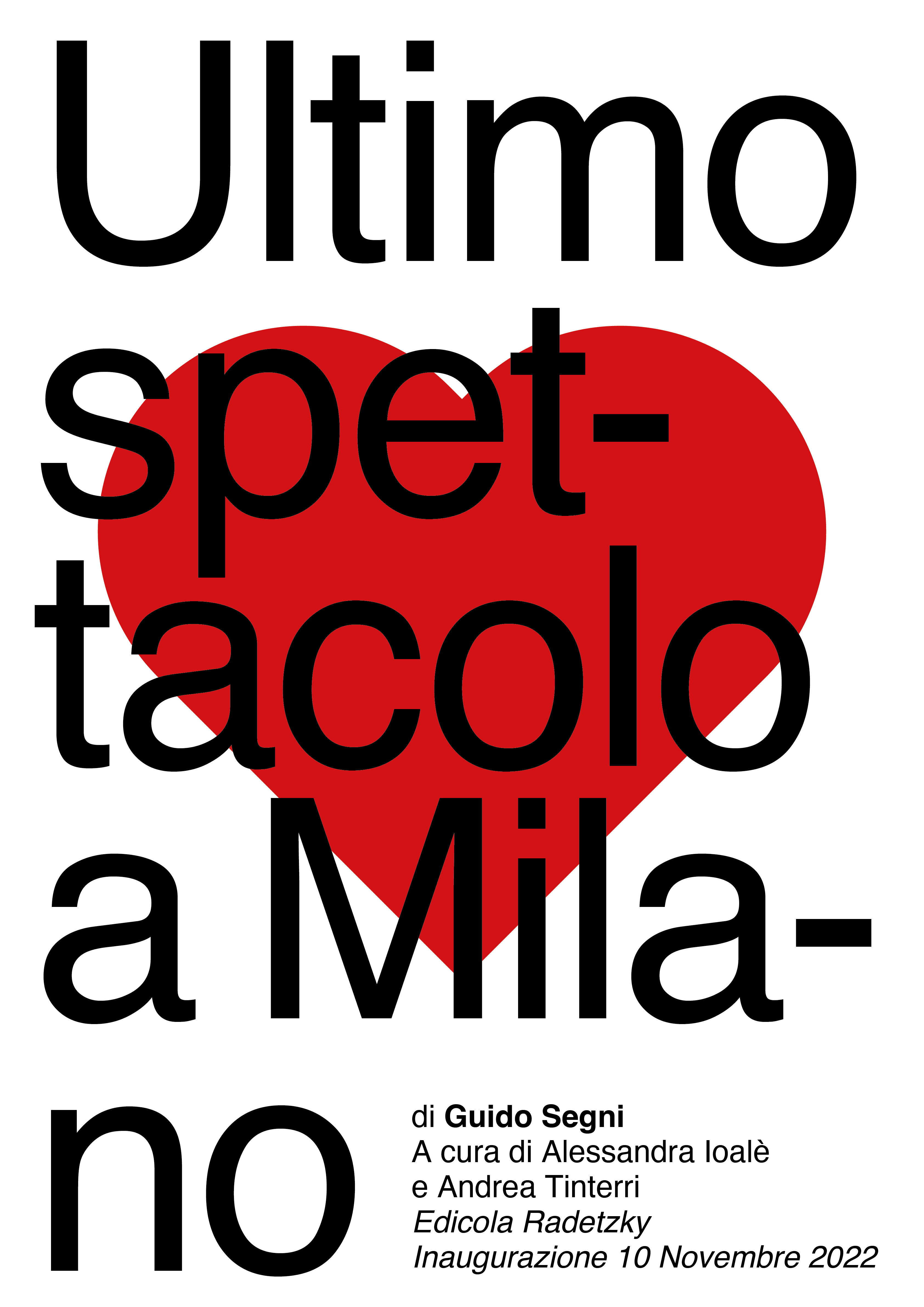 Guido Segni - Ultimo spettacolo a Milano