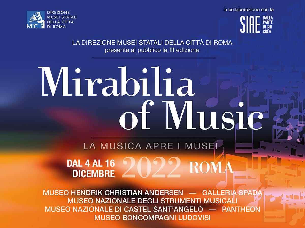 Mirabilia of Music – la Musica apre i Musei