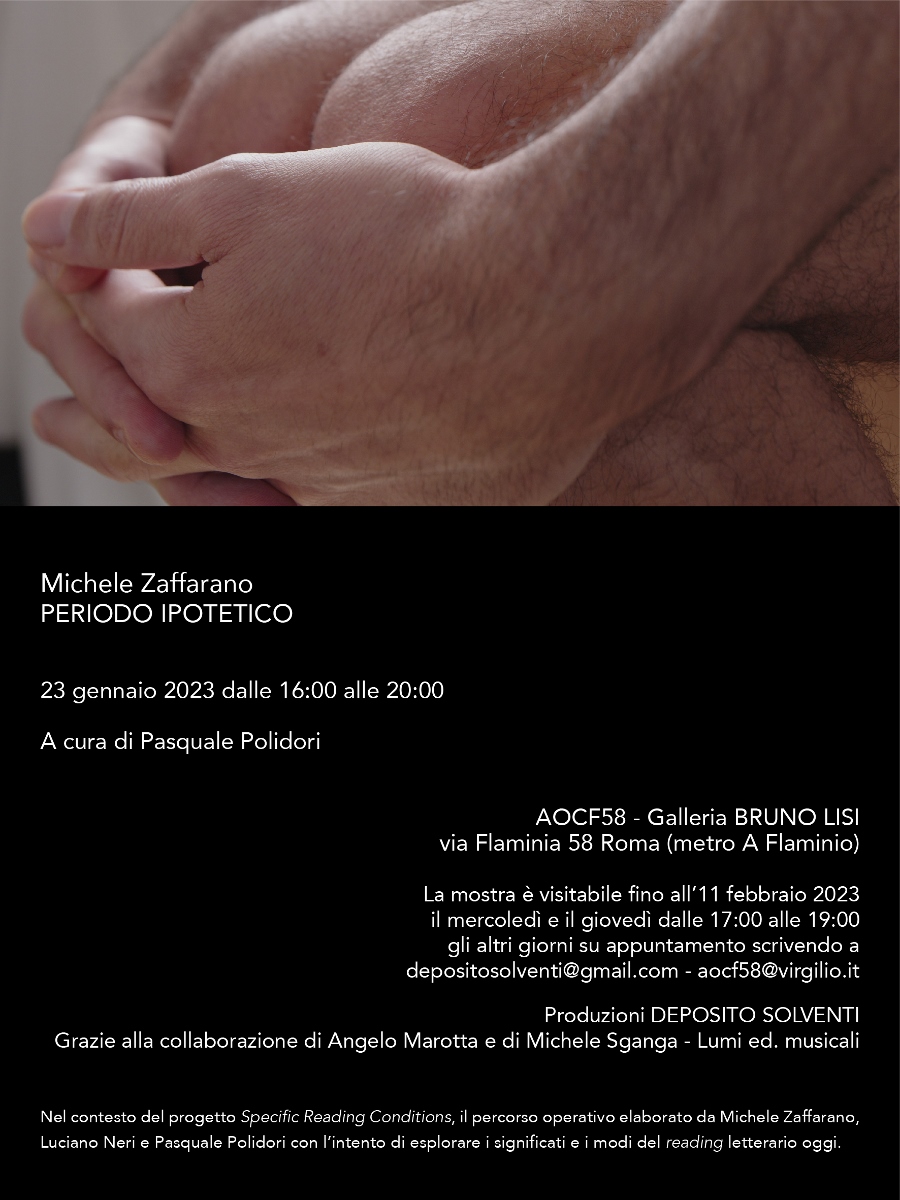 Michele Zaffarano - Periodo ipotetico