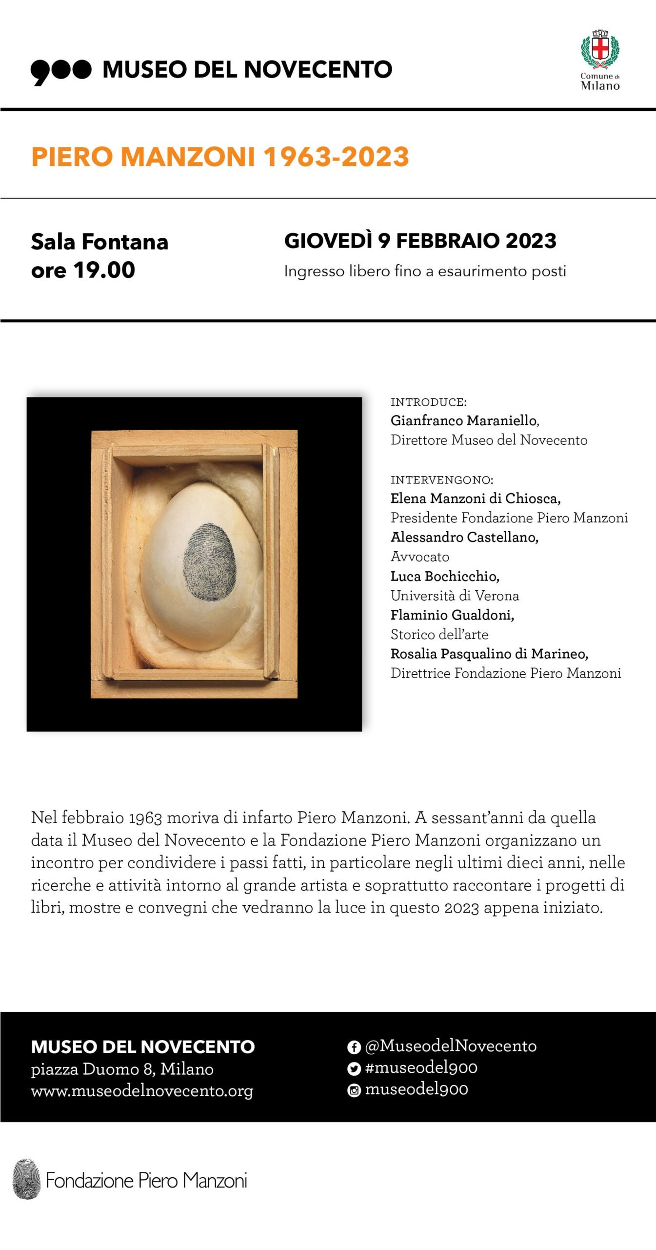 Piero Manzoni 1963-2023