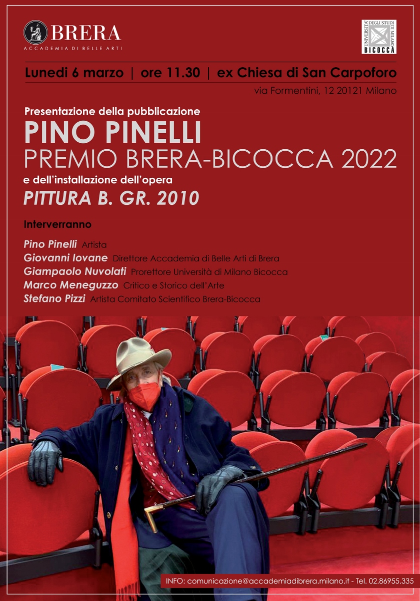 Pino Pinelli. Premio Brera-Bicocca 2022