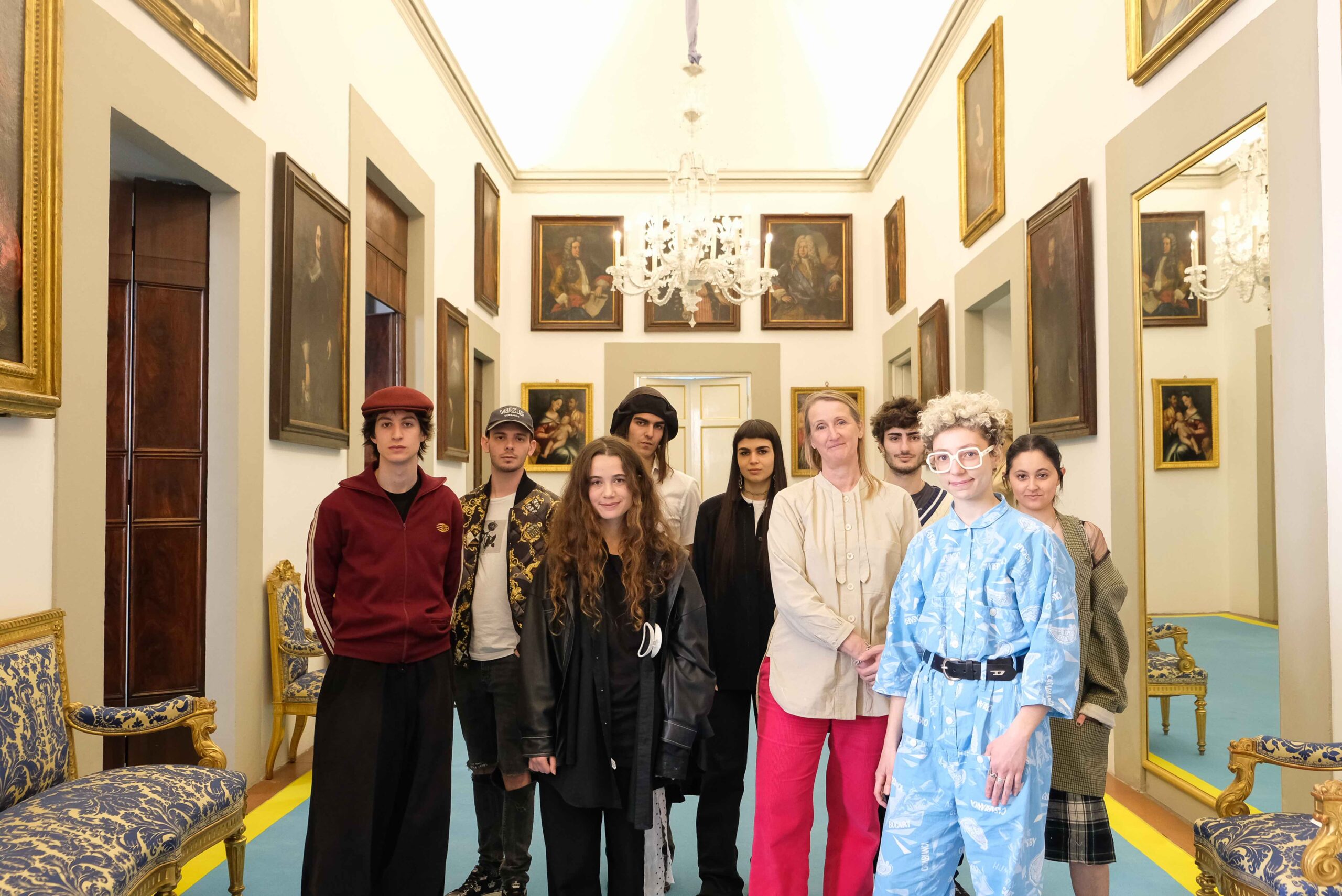 Lucy Orta con gli studenti del Gruppo IED a Firenze